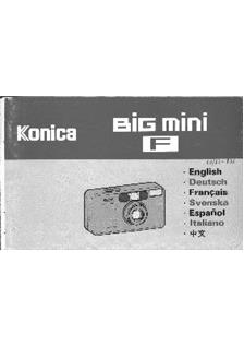 Konica Big Mini BM-F manual. Camera Instructions.
